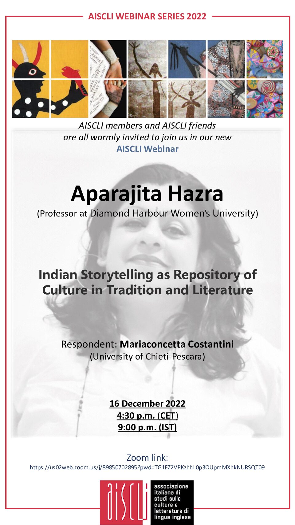 AISCLI WEBINAR SERIES 2022. APARAJITA HAZRA